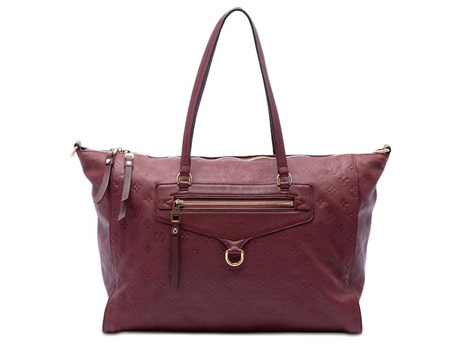 Louis Vuitton Red Monogram Empreinte Lumineuse GM Rosso Bordò