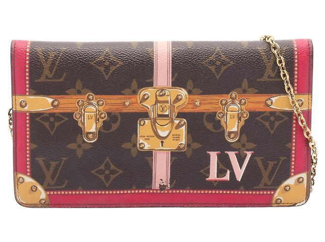 Pochette Weekend Summer Trunks Monogram Marrom Louis Vuitton