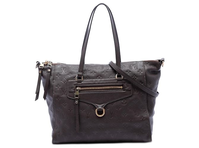 Louis Vuitton Marrom Monogram Empreinte Lumineuse PM Castanho escuro