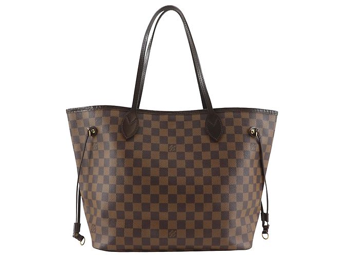 Louis Vuitton Marrom Damier Ebene Neverfull MM