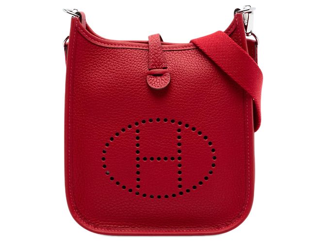 Hermès Red Clemence Evelyne I TPM Rot