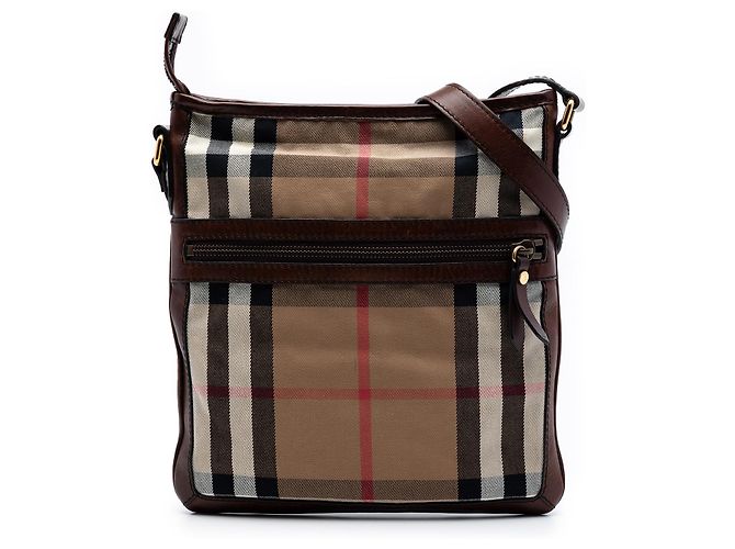 Bolsa transversal Burberry Beige Exploded Check Canvas Bege