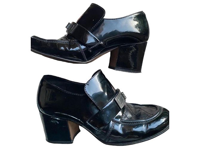 Chanel Lackleder Pumps Schwarz