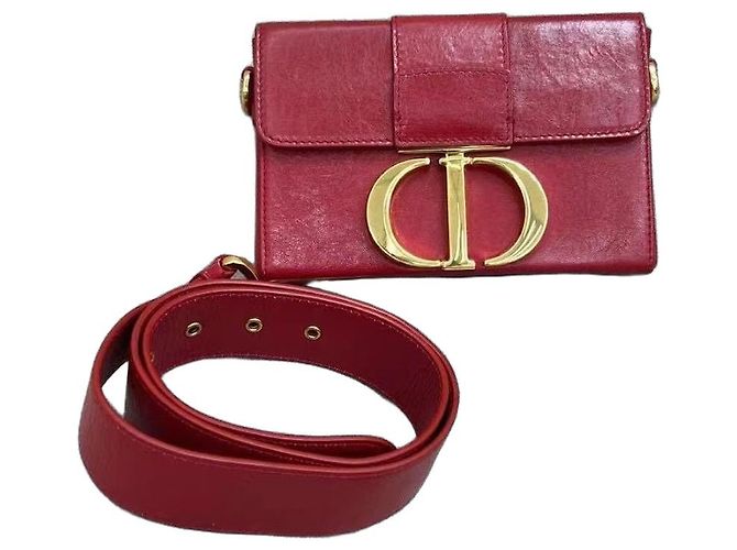 Dior Montaigne Box Handtasche in Rot