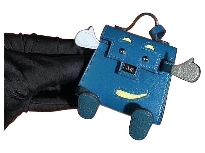 Hermès Kellydoll Charm per borsa in pelle - Blu