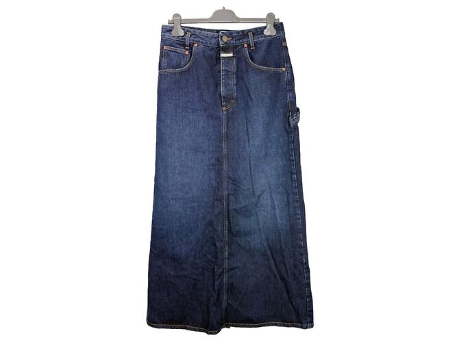 Closed Denim-Maxirock Dunkelblau