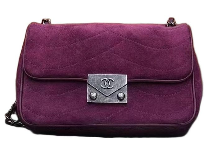 Sac à main Chanel forme flacon de parfum - Violet Violet foncé