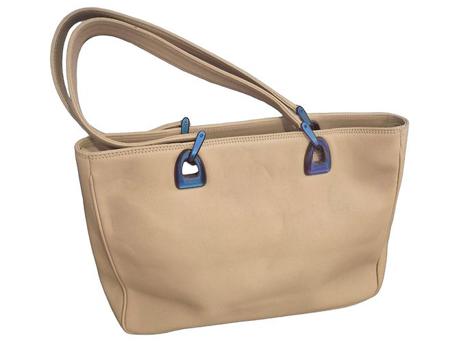 Lancel Borsa Tote in Pelle Beige