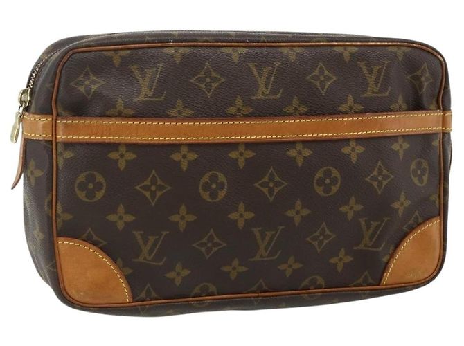 LOUIS VUITTON Monogram Compiegne 28 Clutch Bag M51845 LV Auth fm5342 Monogramm