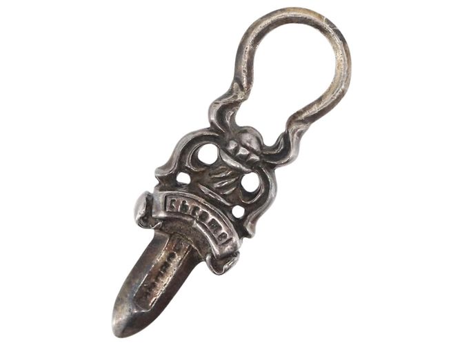 Pendente Chrome Hearts Dagger Charm Top Ag925 Silver Auth 176814SM Argento