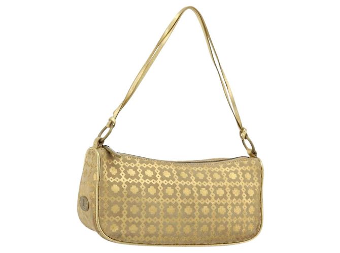 Céline Sac à bandoulière CELINE en daim doré authentique 177291A