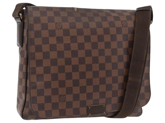 LOUIS VUITTON Borsa a Spalla District MM Damier Ebene N41212 LV Auth bs34791