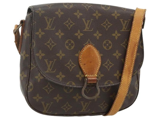 LOUIS VUITTON Bolsa de Ombro Monogram Saint Cloud GM M51242 LV Auth 178676 Monograma