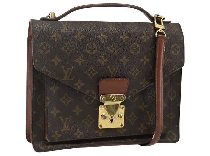 LOUIS VUITTON Bolso Monogram Monceau 28 M51185 LV Auth 178562 Monograma