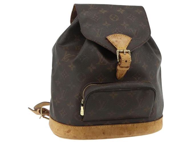 LOUIS VUITTON Monogram Montsouris MM Backpack M51136 LV Auth am11442