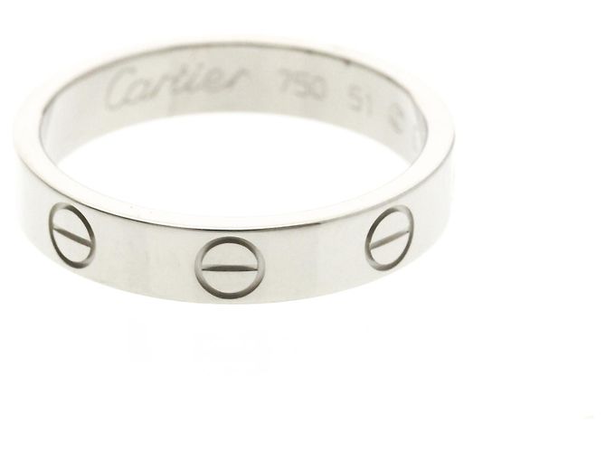 Cartier Mini Love Ring aus Weißgold Silber