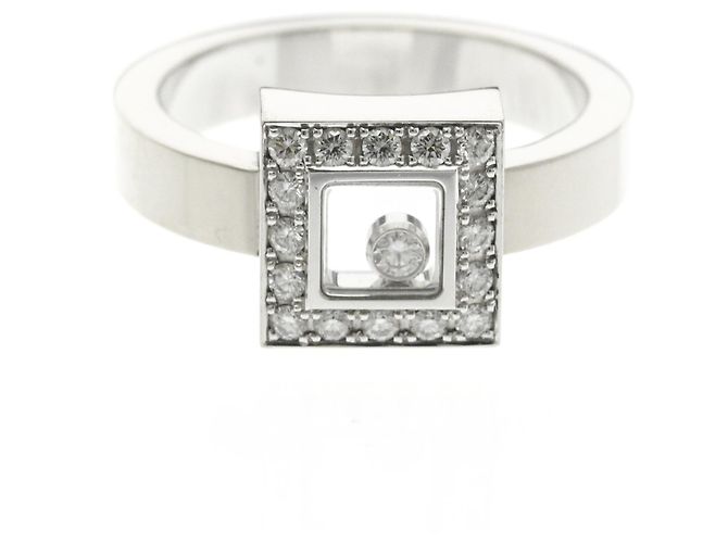 Bague Happy Diamonds de Chopard en or blanc Argenté
