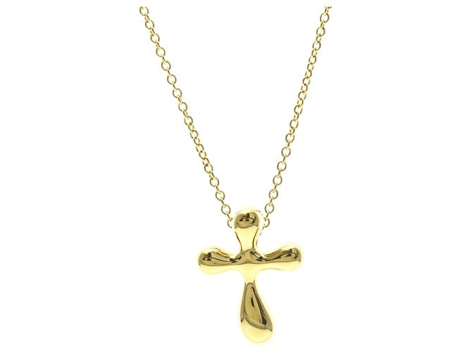 Tiffany & Co Collana Tiffany Small Cross D'oro