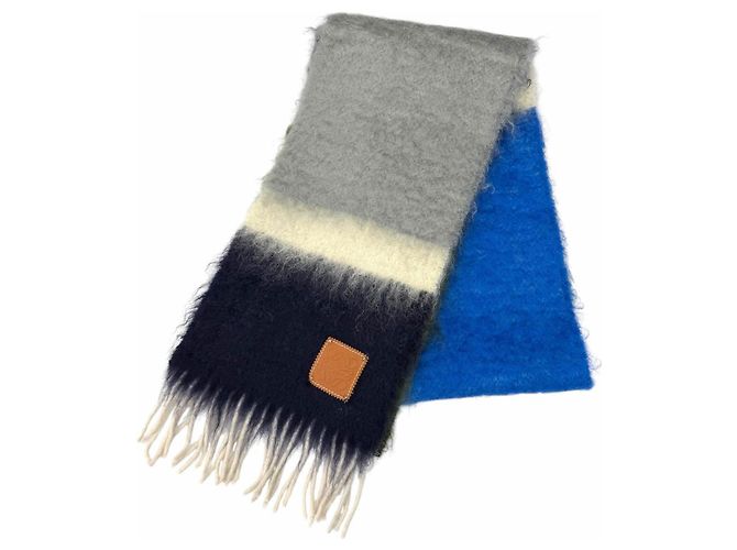 Loewe Stola aus Mohair-Woll-Mischung in Mehrfarbig Mehrfarben