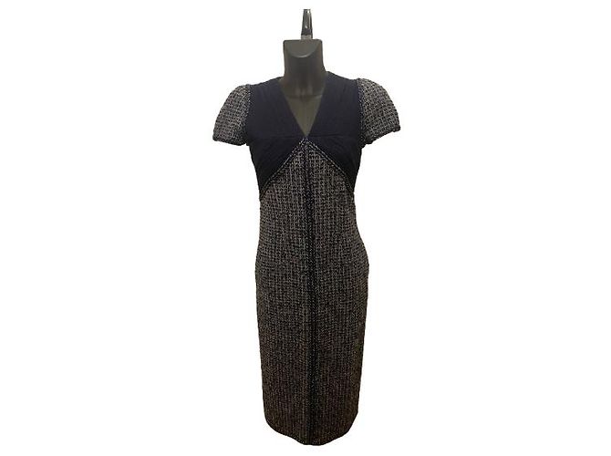 Abito in tweed blu Chanel