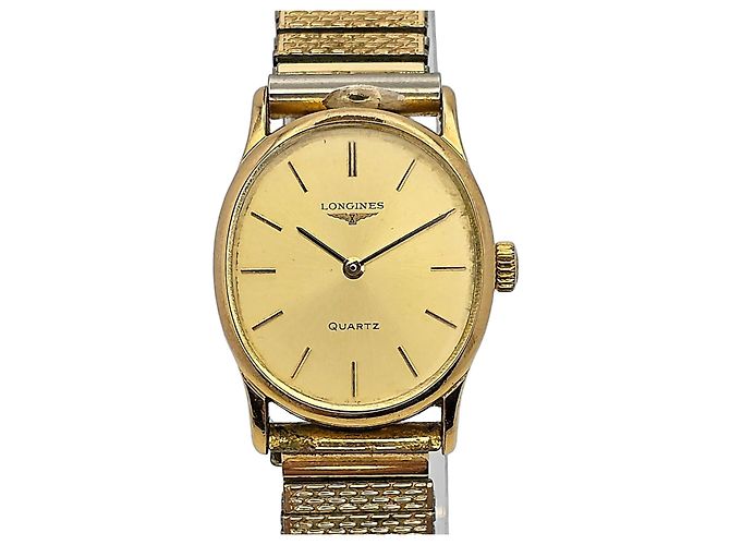 Relógio Longines Quartz banhado a ouro Dourado