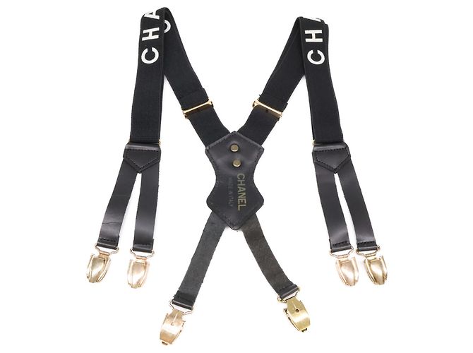 Suspensorio Chanel Coco Mark Preto Dourado