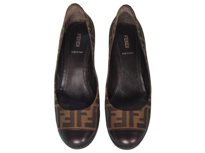 Fendi Zucca Monogram Canvas Pumps