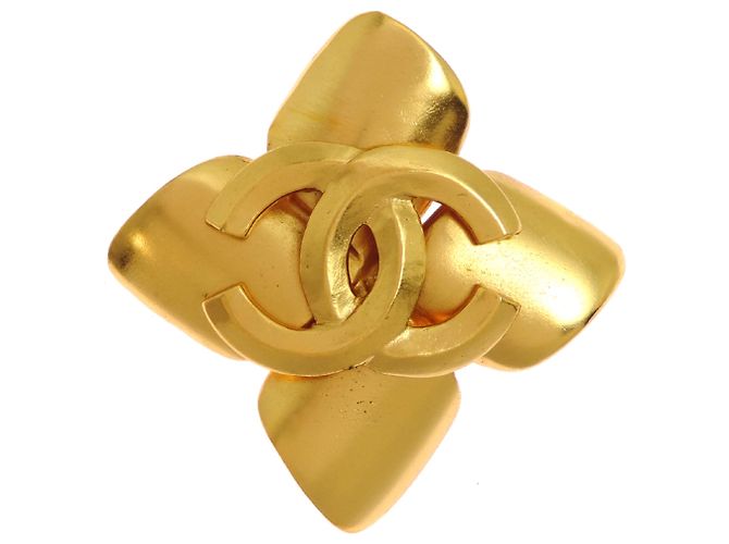 Spilla Chanel Coco Mark da donna placcata in oro