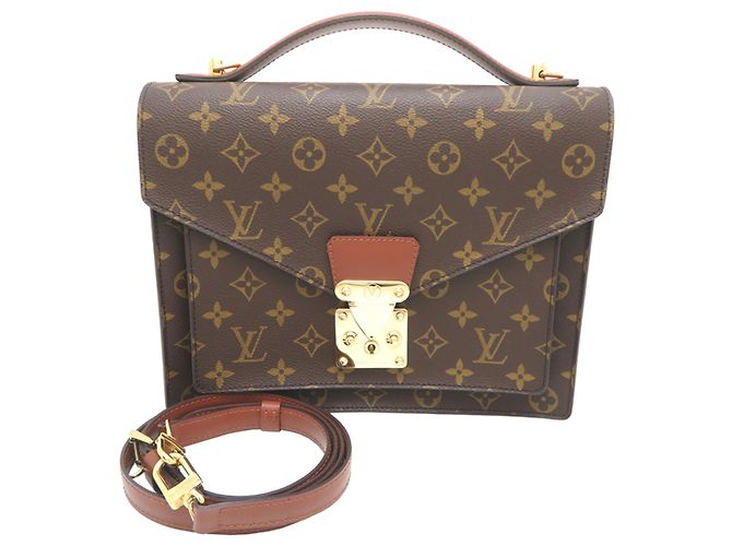 Sac à main Louis Vuitton Monceau 26 Marron