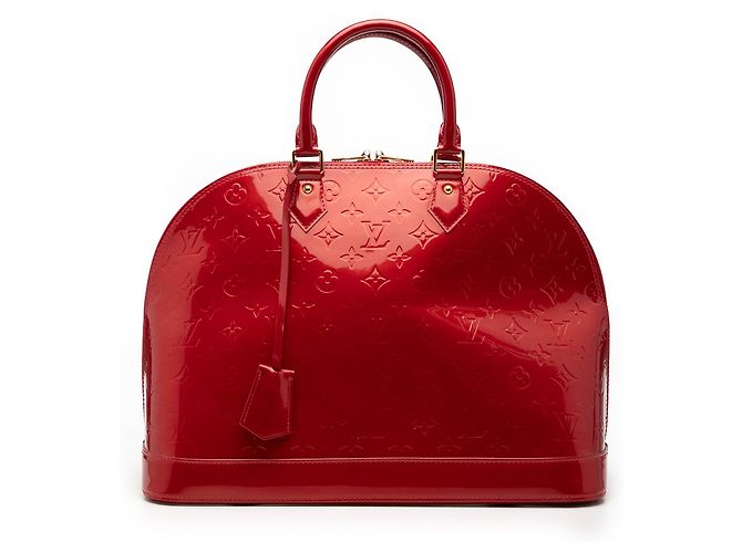 Louis Vuitton Alma GM Vernis Monogram Rojo Roja