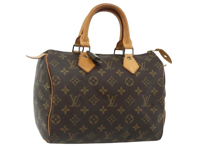 LOUIS VUITTON Bolsa Monogram Speedy 25 M41528 LV Auth 175495A Monograma