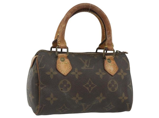 LOUIS VUITTON Bolsa Monogram Mini Speedy M41543 LV Auth 178149 Monograma
