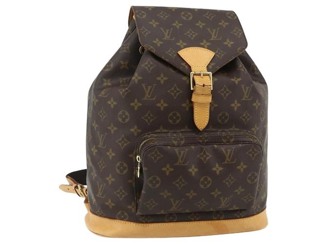 Mochila LOUIS VUITTON Monogram Montsouris GM M51135 LV Auth 177973 Monograma