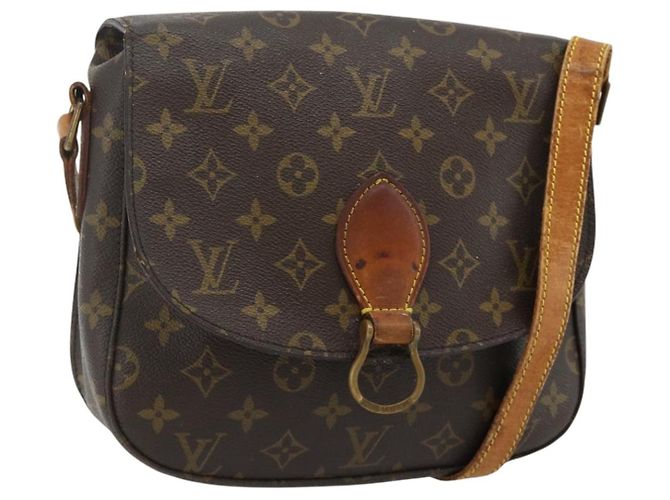 LOUIS VUITTON Bolsa de Ombro Monogram Saint Cloud GM M51242 LV Auth 171230 Monograma