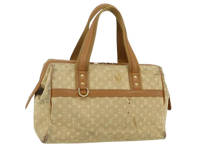 Bolso LOUIS VUITTON Monogram Mini Josephine GM Beige M92310 LV Auth 179024
