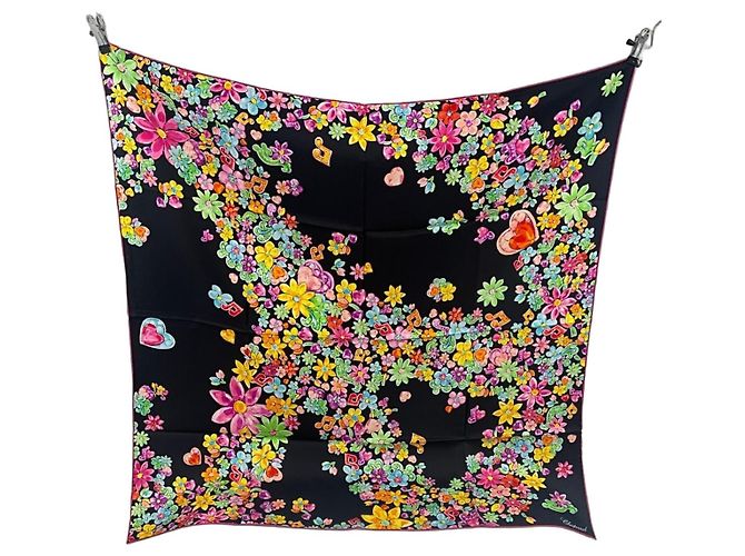 Chopard Pañuelo de Seda Floral Multicolor