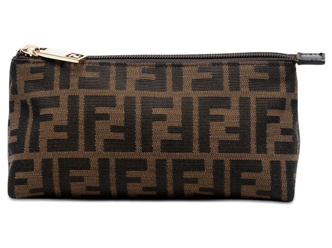 Fendi Brown Zucca Canvas Pouch