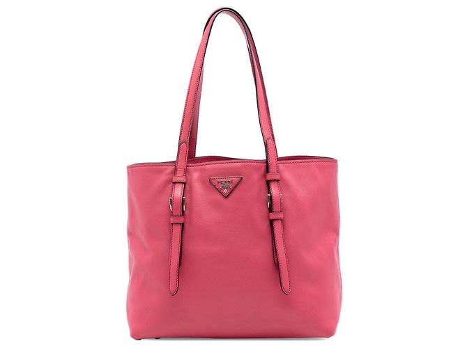 Prada Pink Saffiano Soft Shopping Tote