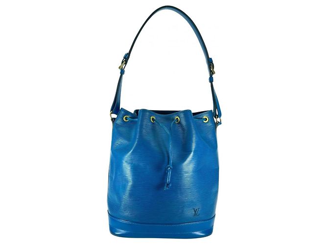 Borsa a tracolla Louis Vuitton in pelle Epi blu Toledo