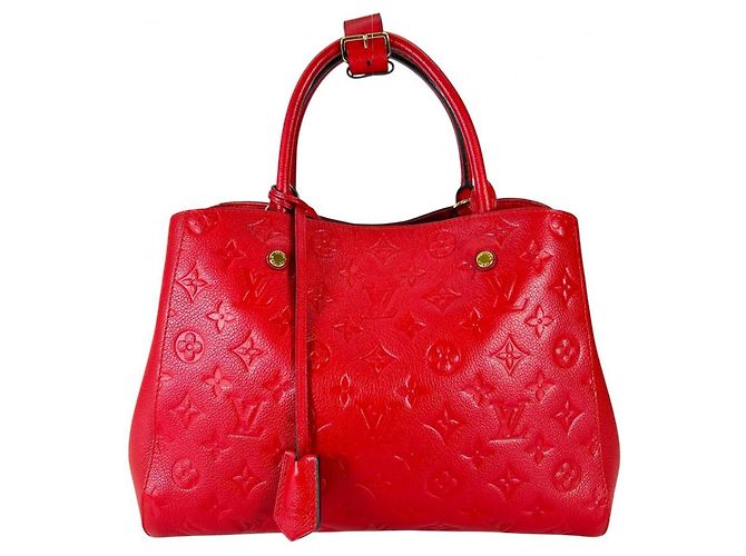 Bolsa Louis Vuitton Cerise Montaigne MM Vermelho