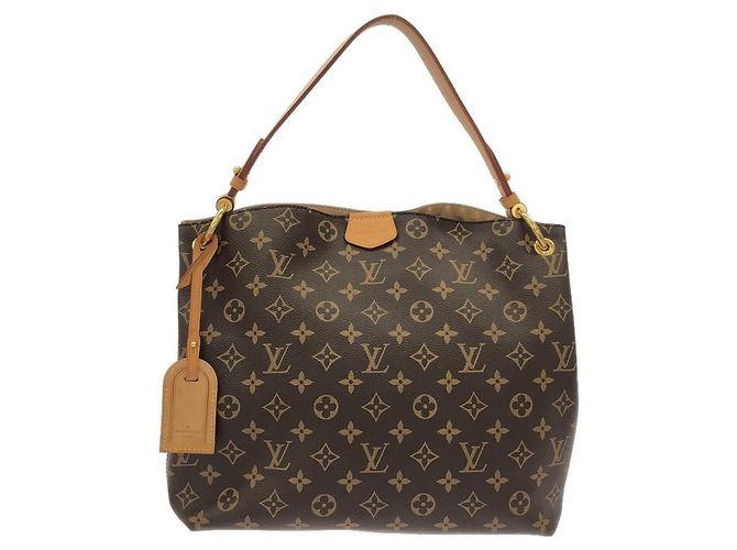 Bolsa de Ombro Louis Vuitton Monogram Graceful PM Marrom Bege