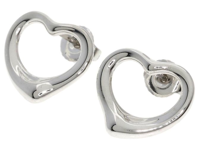 Tiffany & Co. Open Heart Ohrringe Silber Golden