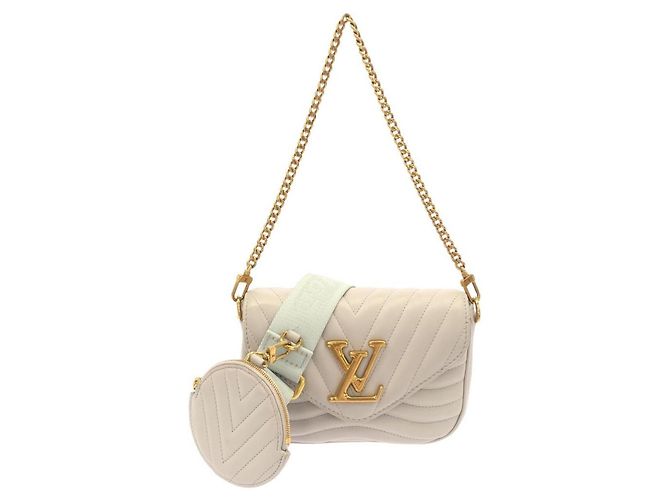 Louis Vuitton New Wave Multi Pochette Schultertasche Braun