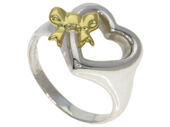 Anello Tiffany & Co. Heart Ribbon Argento D'oro