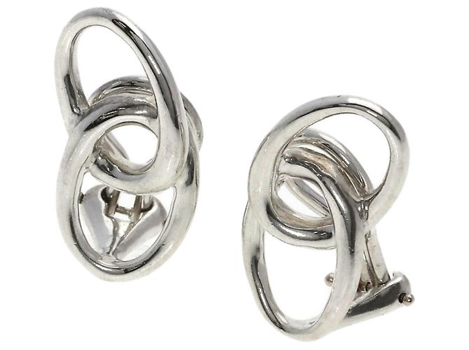 Orecchini a clip Double Loop Tiffany & Co. Argento 