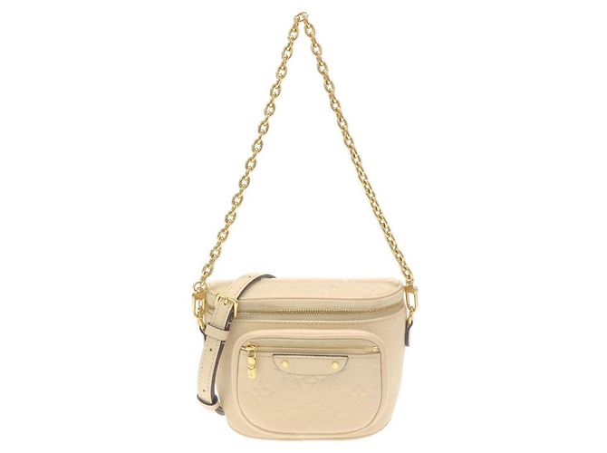 Louis Vuitton Monogram Empreinte Mini Bumbag Écru