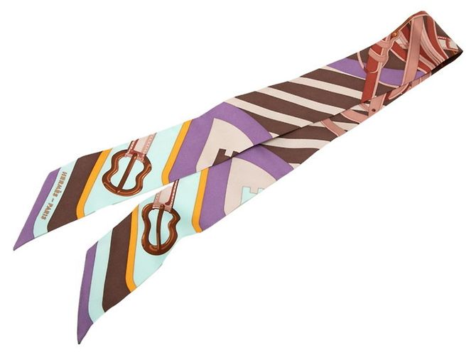 Hermès Lenço Twilly Coaching Hermes Multicor