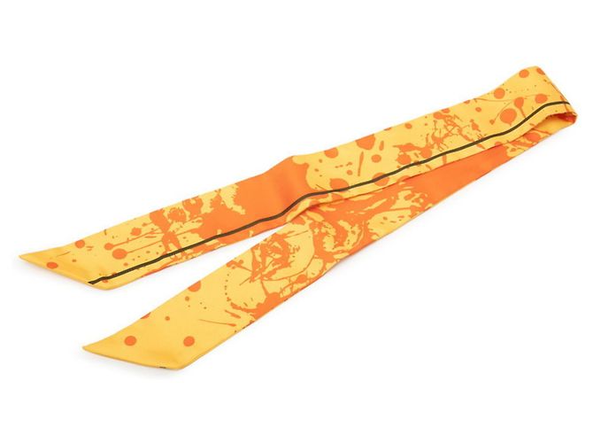 Lenço Hermès Twilly Cheval Surprise Amarelo
