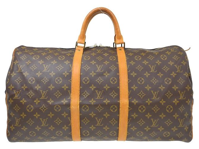 Louis Vuitton Keepall Monogram Canvas 55 Marrone