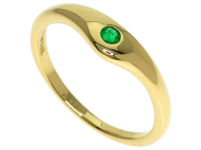 Anillo Tiffany & Co. Curved Band Esmeralda